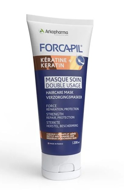 Forcapil Kératine+ Masque Soin Double Usage 200ml